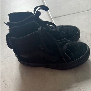Vans Kids Black High-Top Sneakers